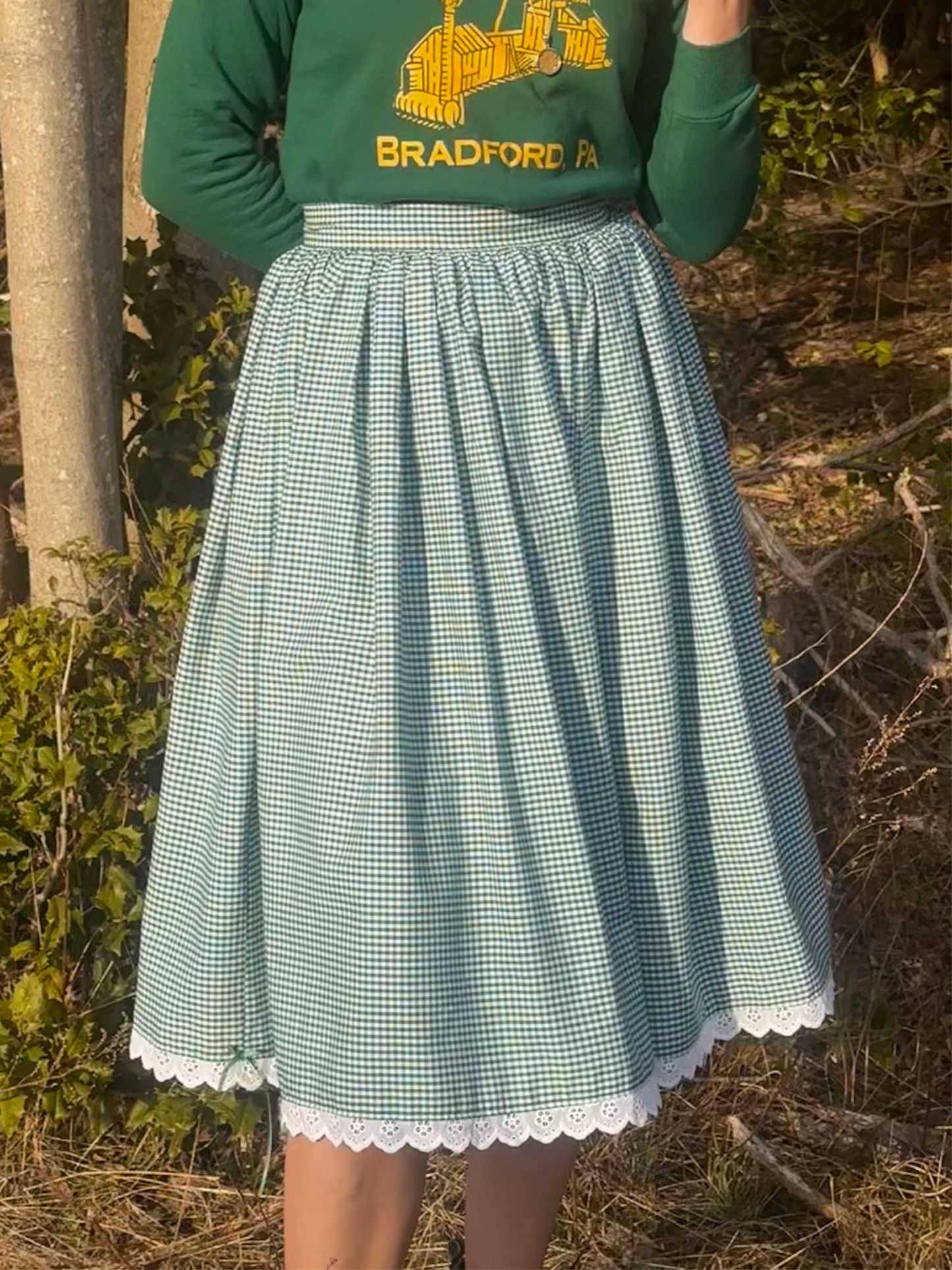 Briarwood Skirt in Evergreen