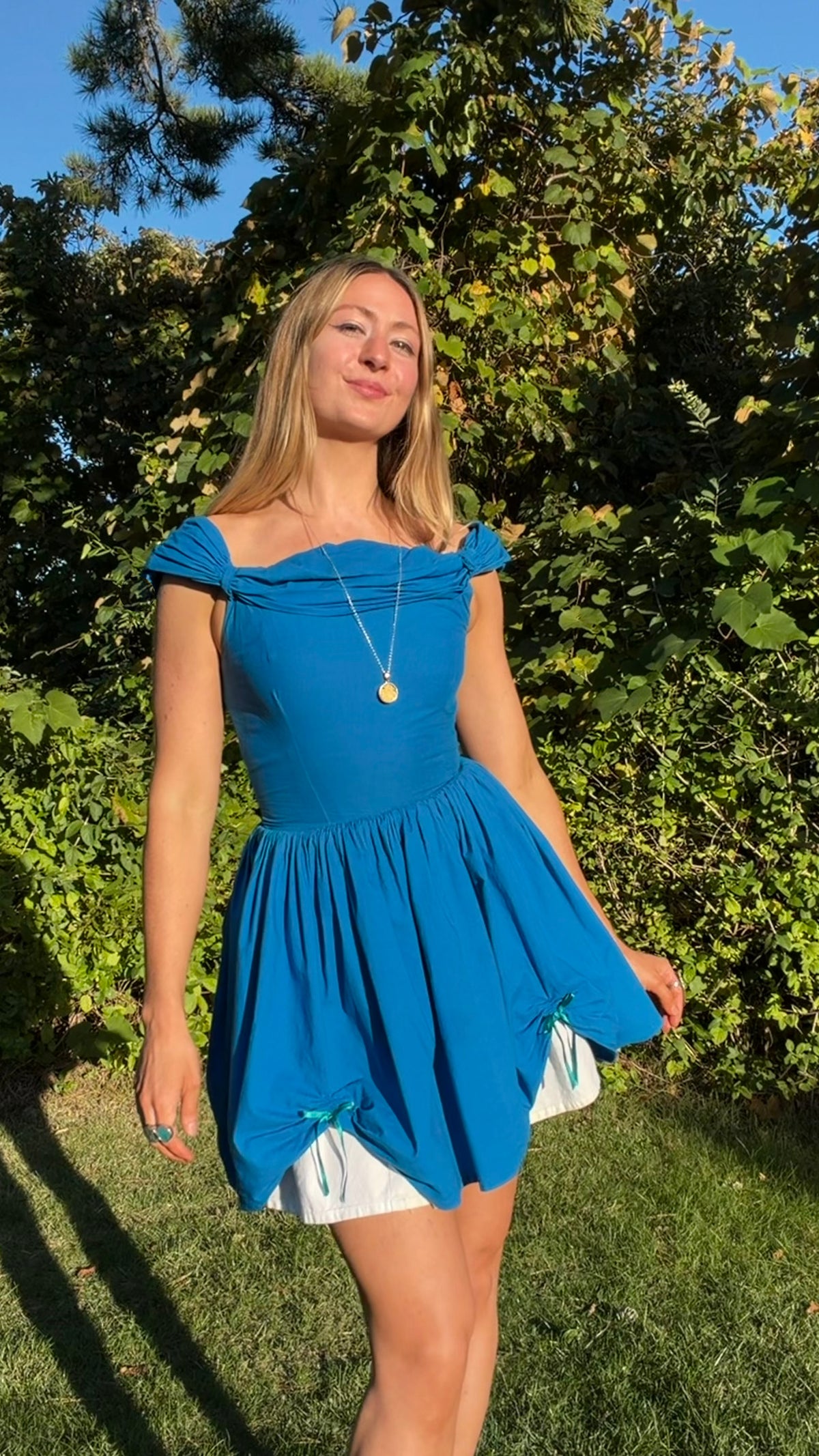 Annandale Dress in Azurine