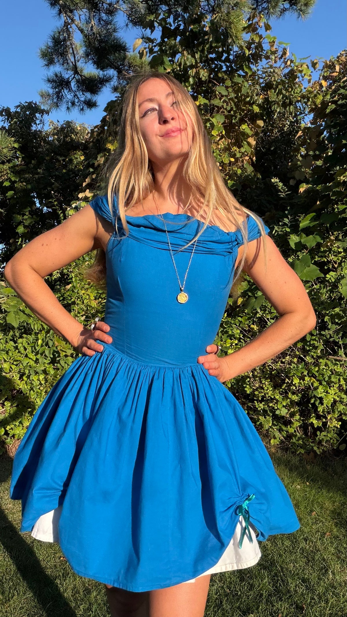 Annandale Dress in Azurine