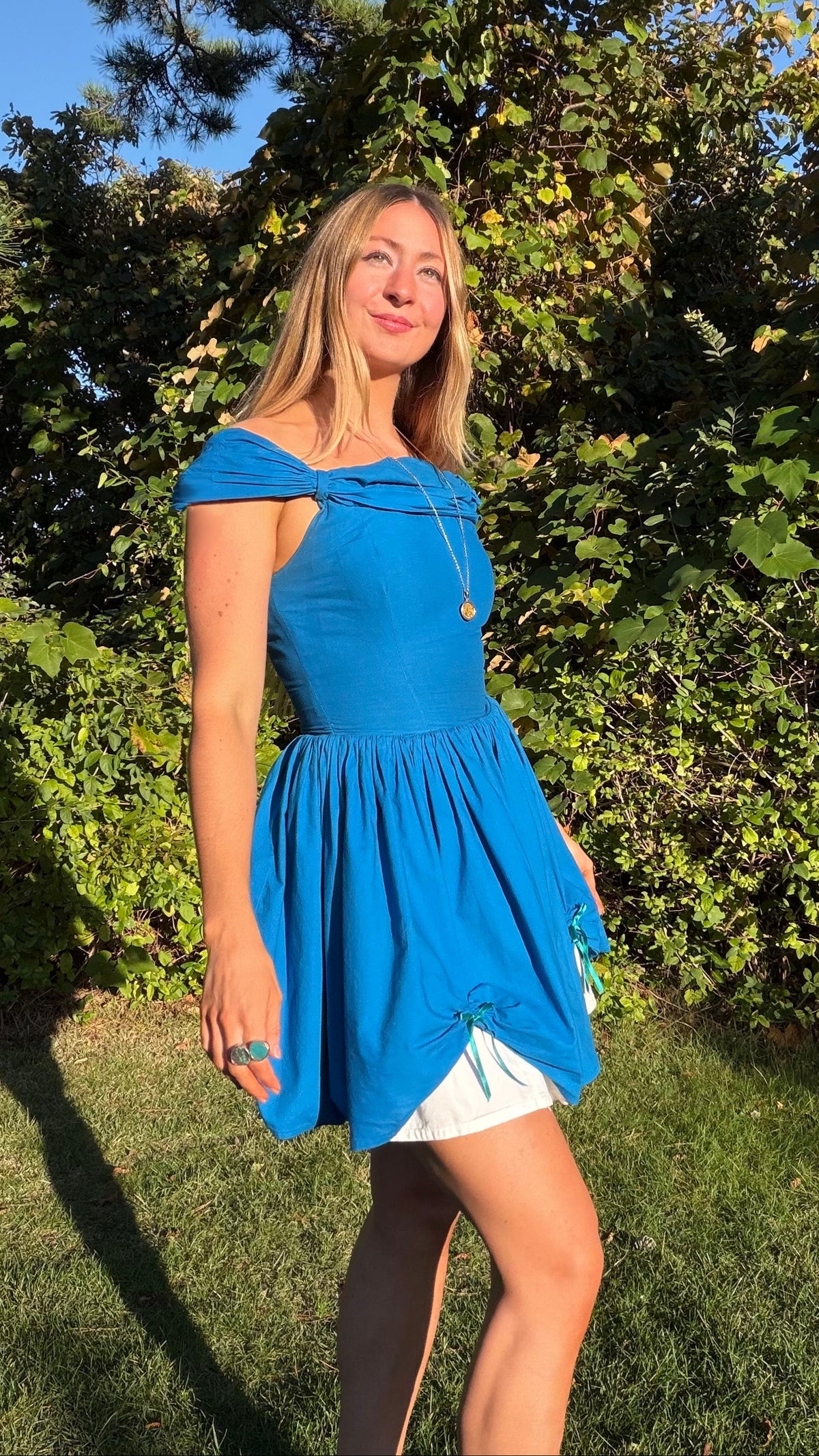 Annandale Dress in Azurine