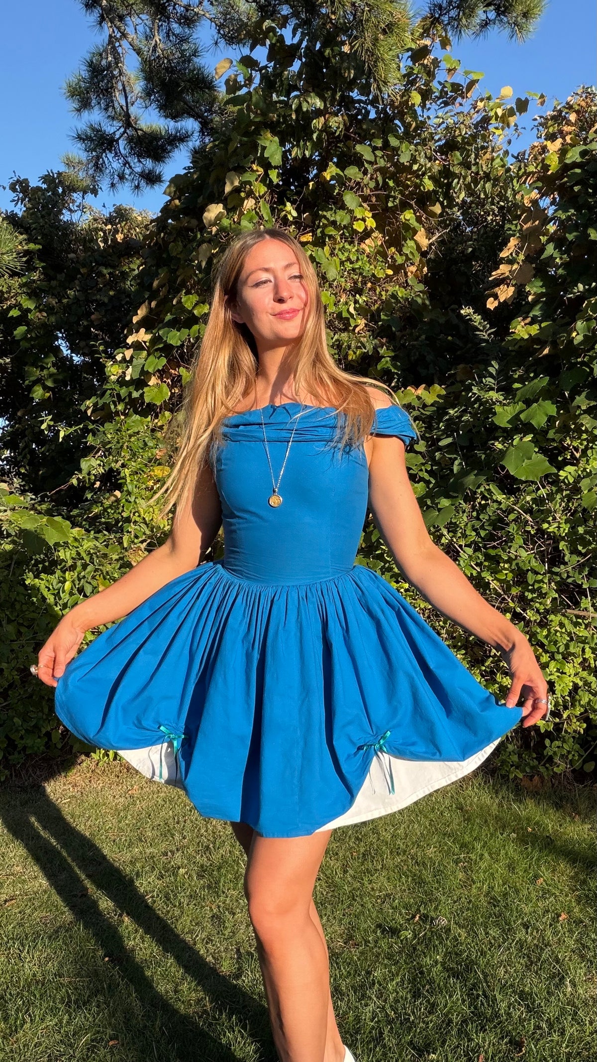 Annandale Dress in Azurine