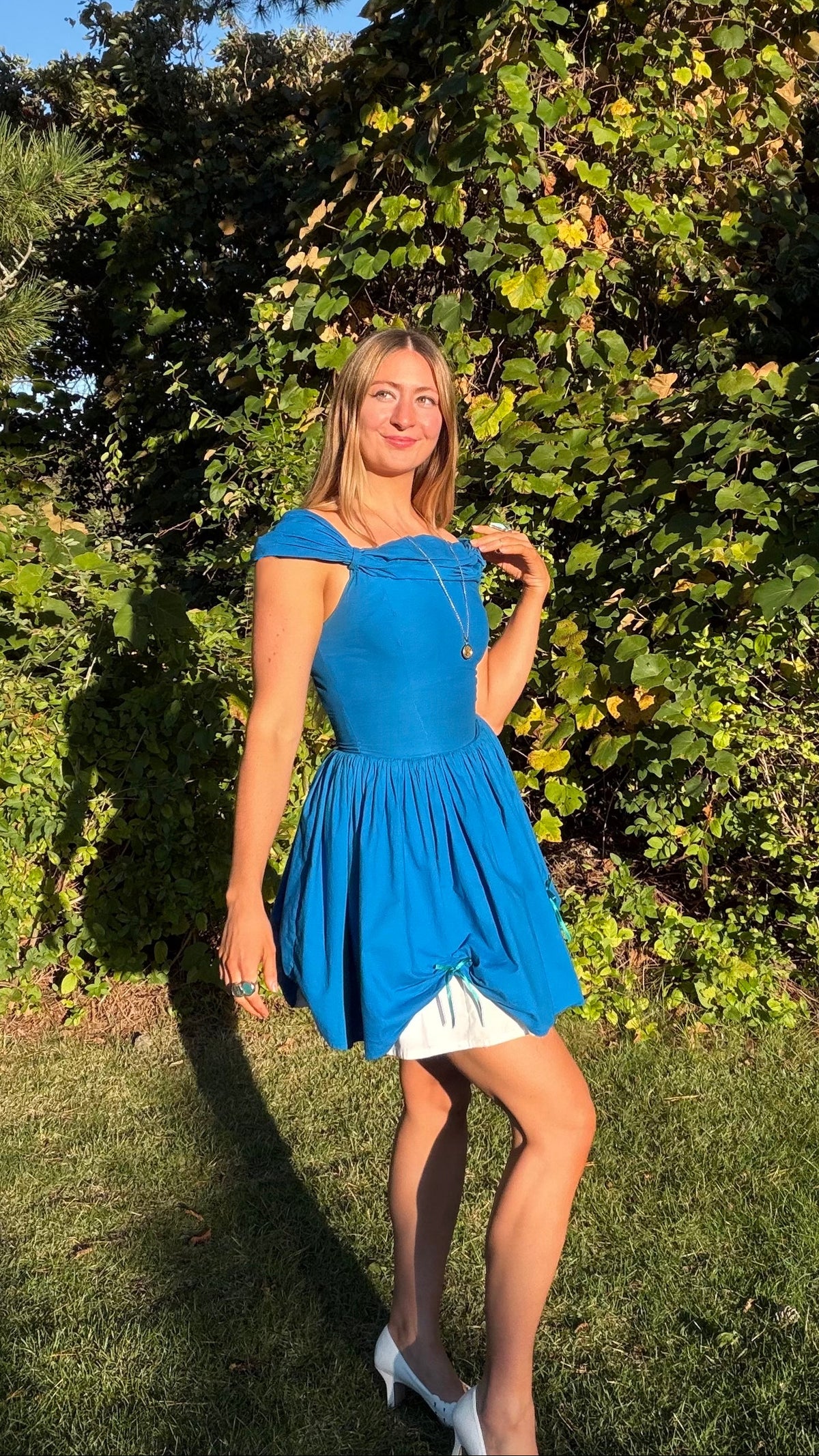 Annandale Dress in Azurine