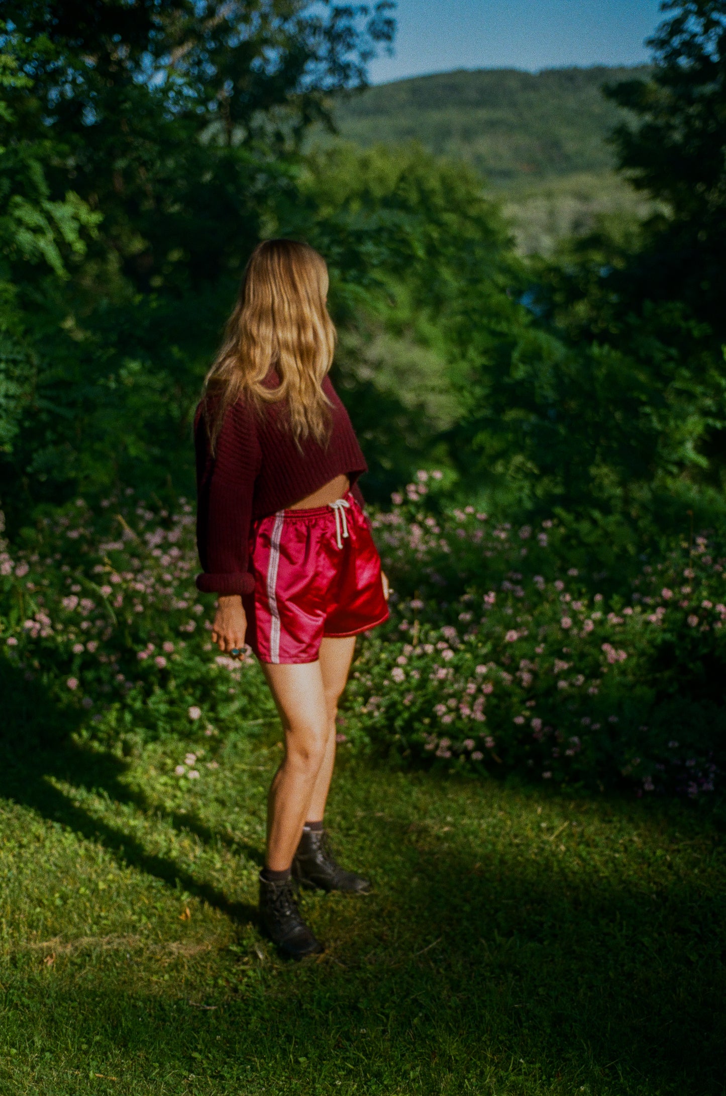 Brookdale Shorts in Raspberry Red