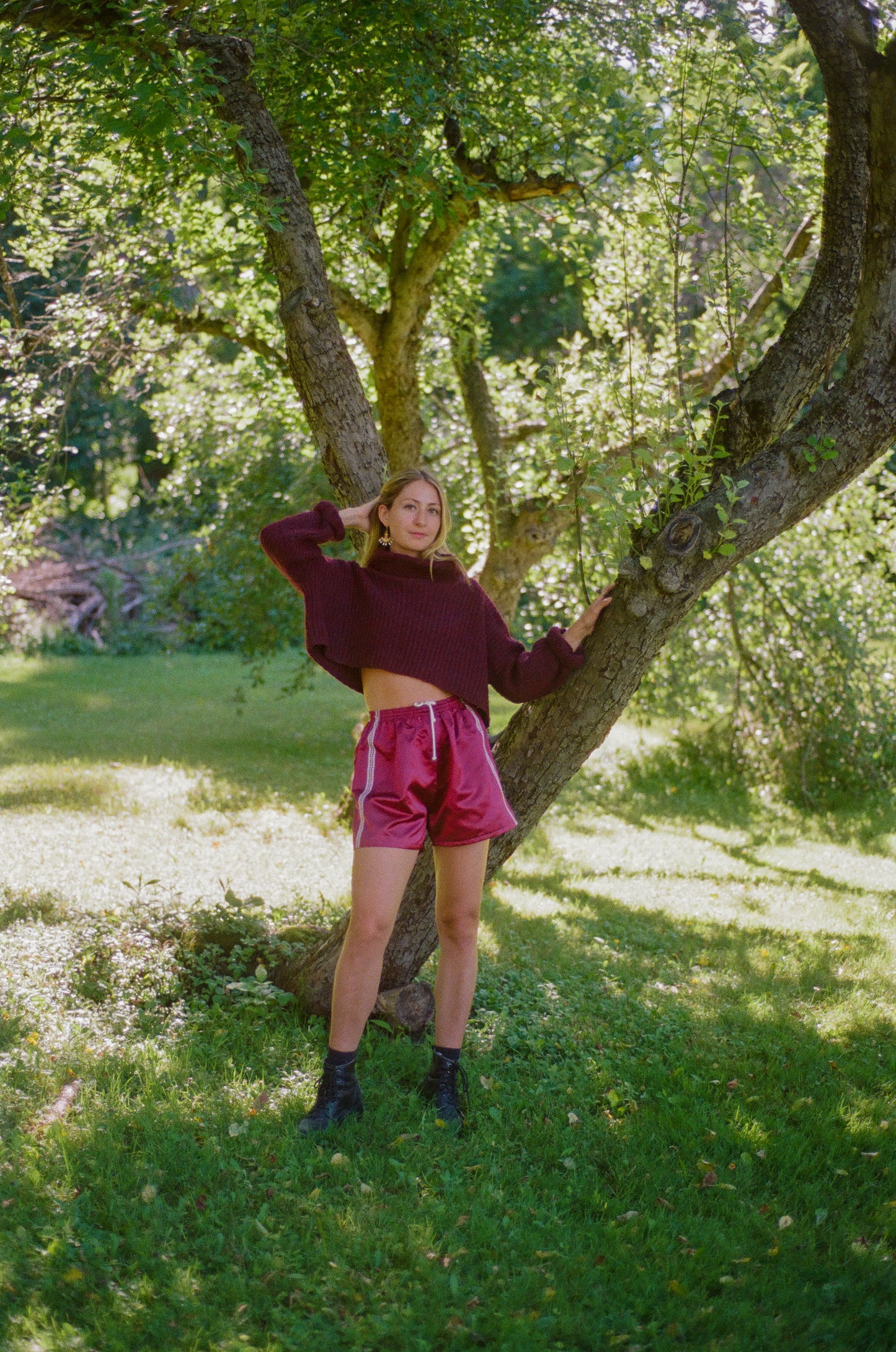 Brookdale Shorts in Raspberry Red