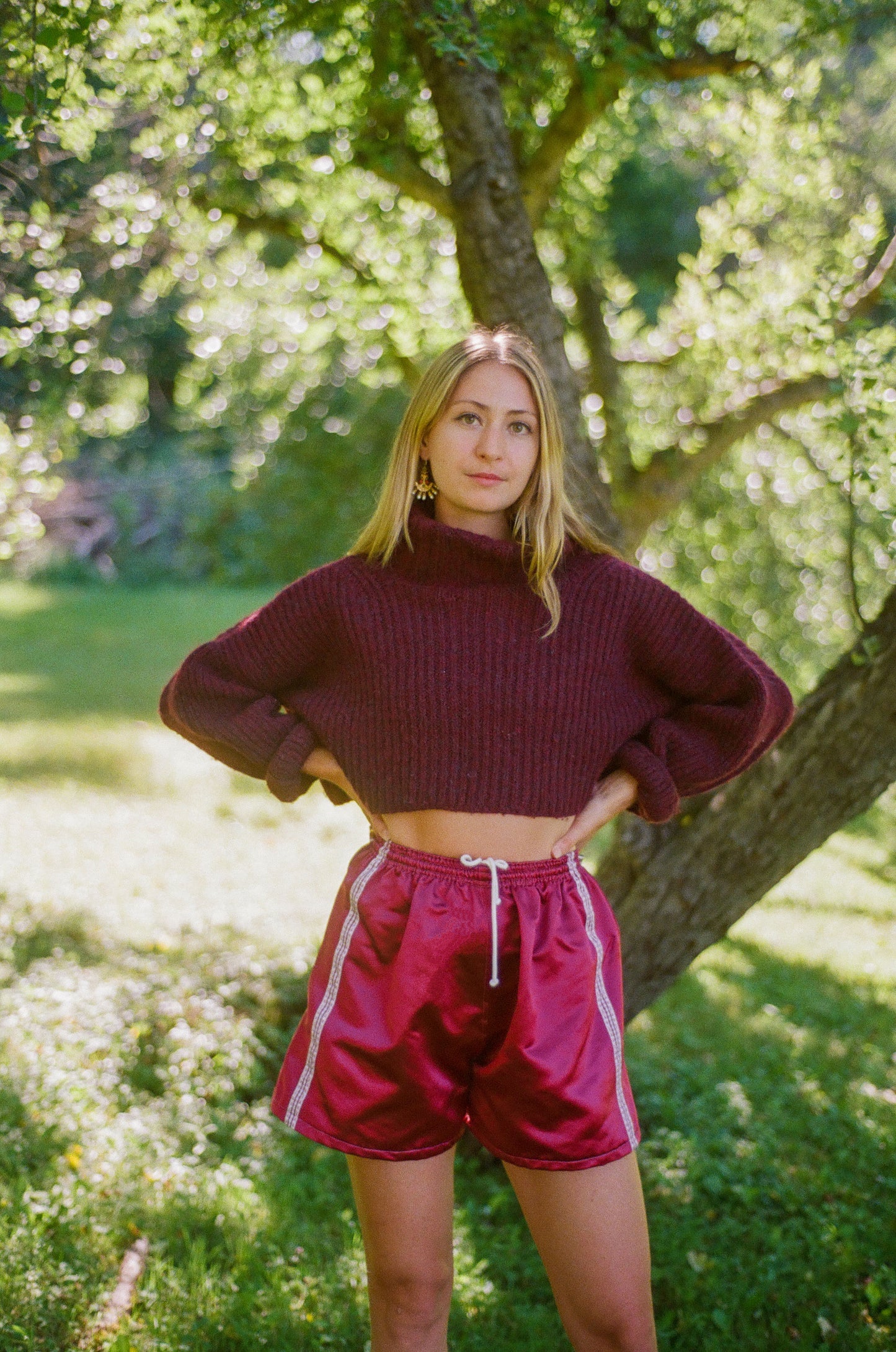 Brookdale Shorts in Raspberry Red