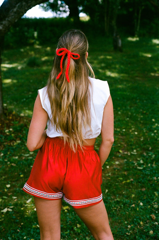 Brookdale Shorts in Red Currant