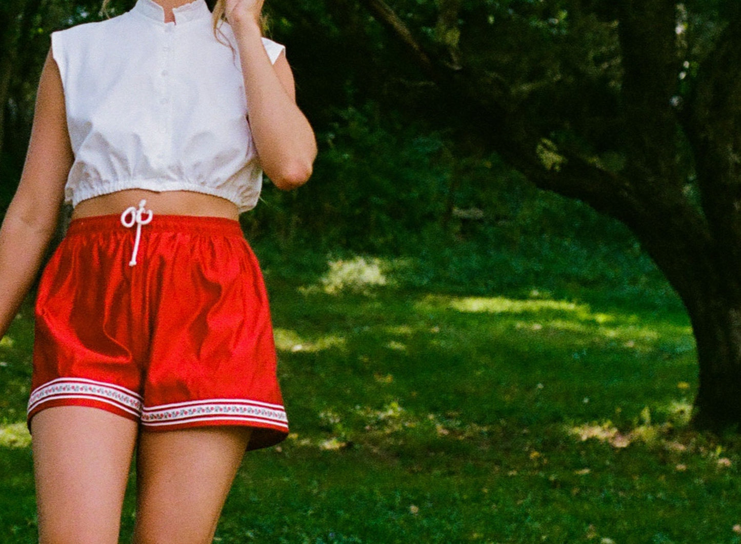 Brookdale Shorts in Red Currant